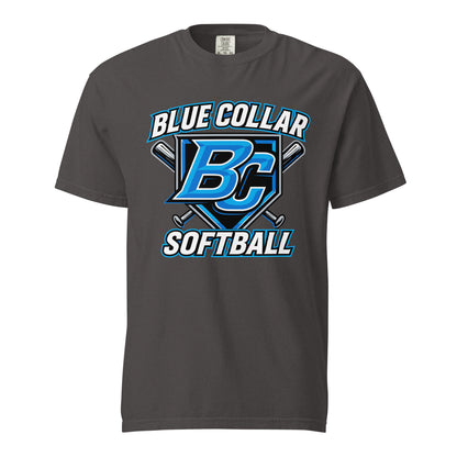 Signature | Comfort Colors T-Shirt | Blue Collar Softball 2034 | Shield Logo