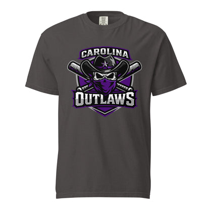 Signature | Comfort Colors T-Shirt | Carolina Outlaws Baseball | Shield Logo