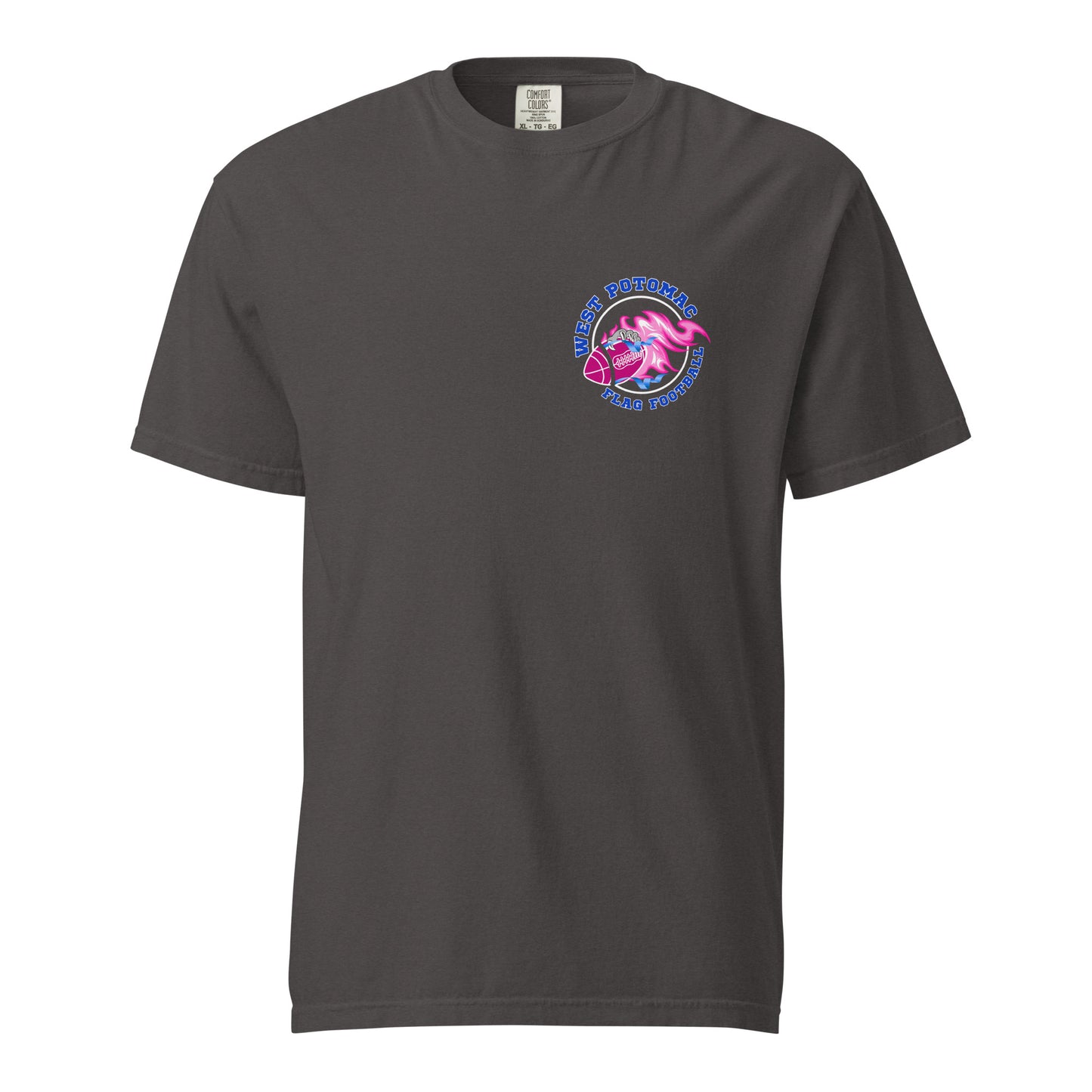 Signature | Comfort Colors T-Shirt | West Potomac Flag Football | Emblem Logo