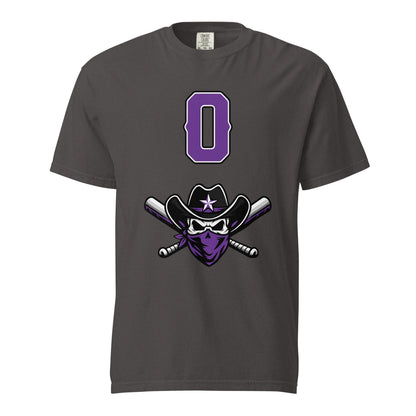 Signature | Comfort Colors T-Shirt | Carolina Outlaws Baseball | Purple Renegades Logo