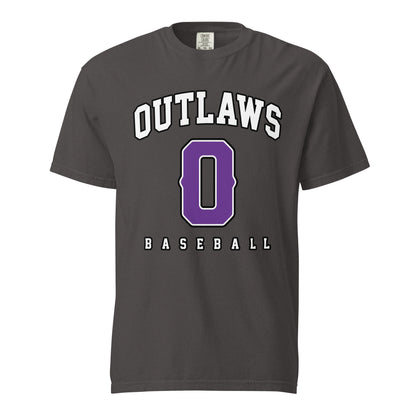 Signature | Comfort Colors T-Shirt | Carolina Outlaws Baseball | Atheltics Logo