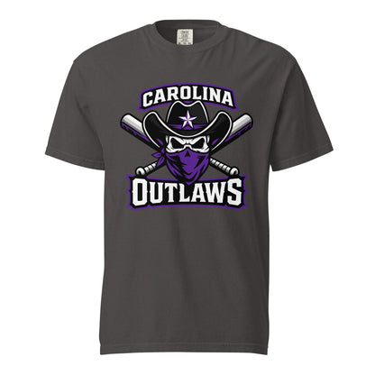 Signature | Comfort Colors T-Shirt | Carolina Outlaws Baseball | Crest Logo
