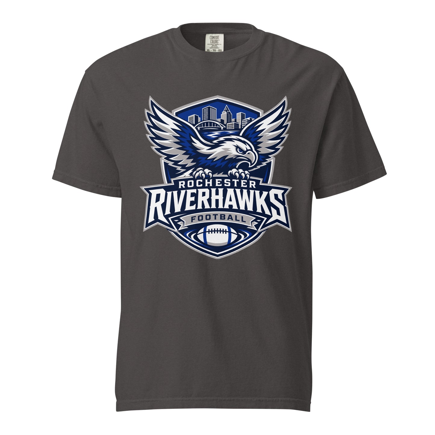 Signature | Comfort Colors T-Shirt | Rochester Riverhawks | Shield Logo