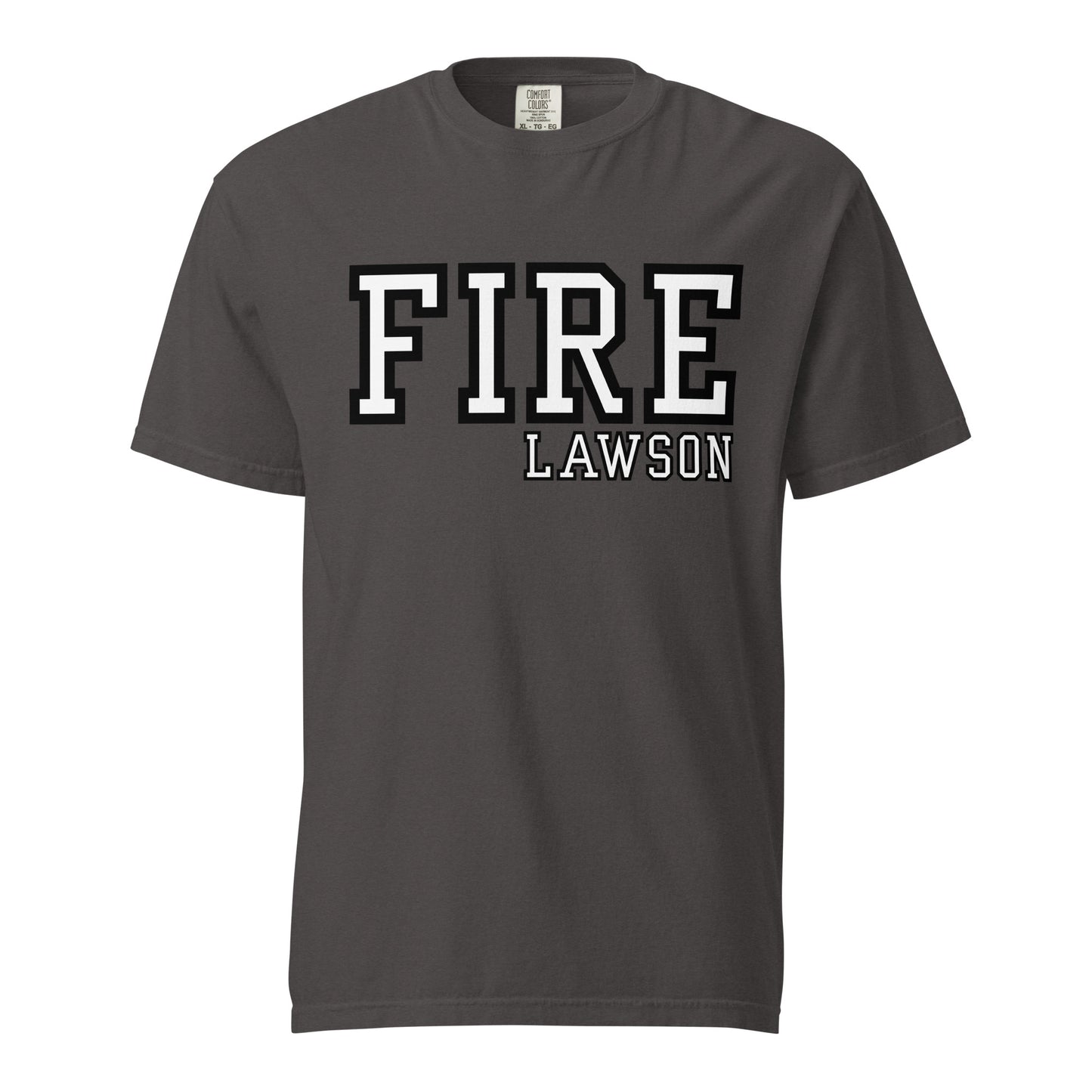 Signature | Comfort Colors T-Shirt | Lawson Fire Department | Script Logo