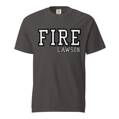 Signature | Comfort Colors T-Shirt | Lawson Fire Department | Script Logo