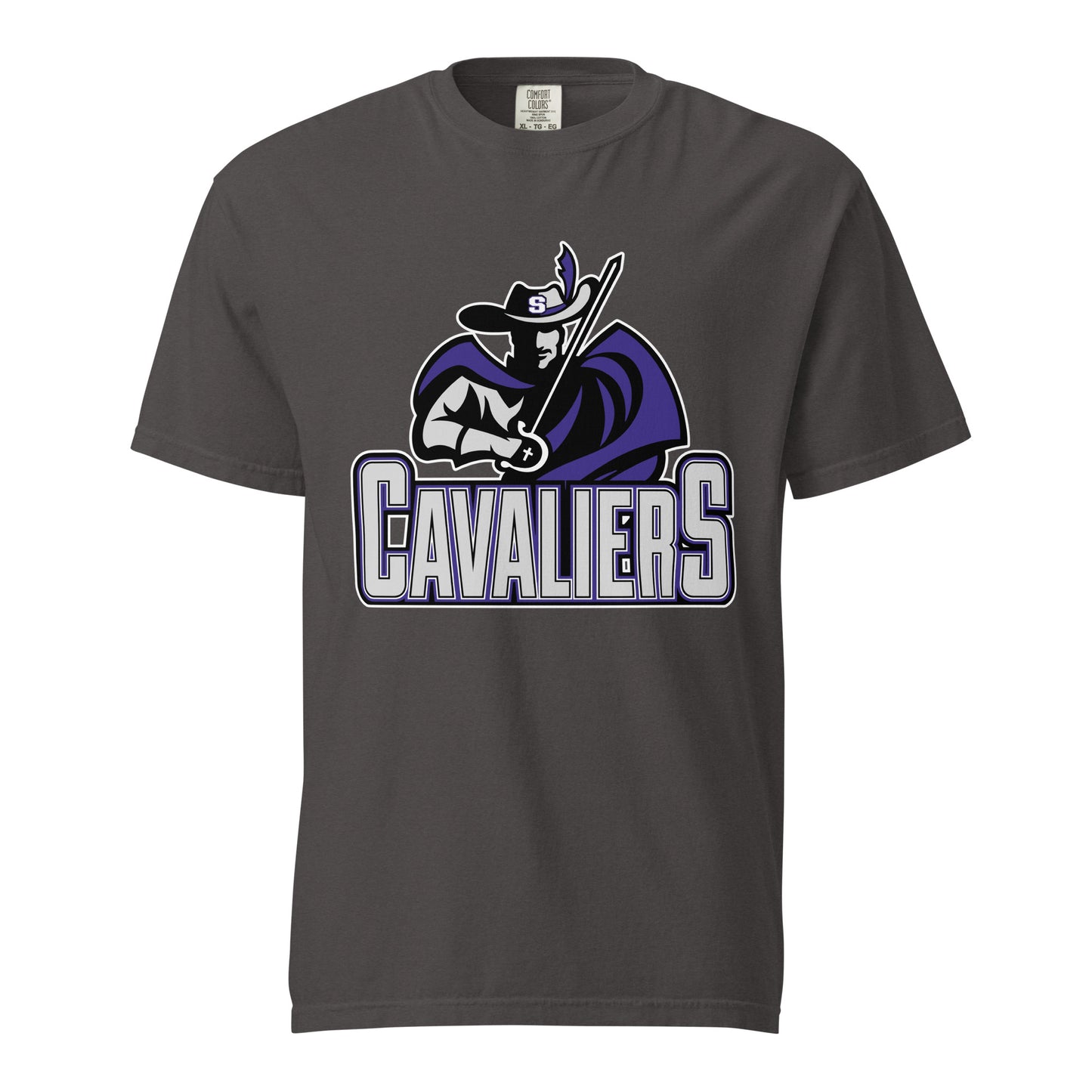Signature | Comfort Colors T-Shirt | Saint Thomas More | Cavalier Vanguard Logo