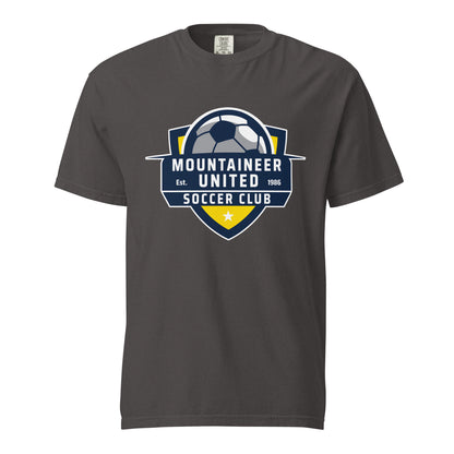 Signature | Comfort Colors T-Shirt | Mountaineer United Soccer Club | Alpine Crest Logo