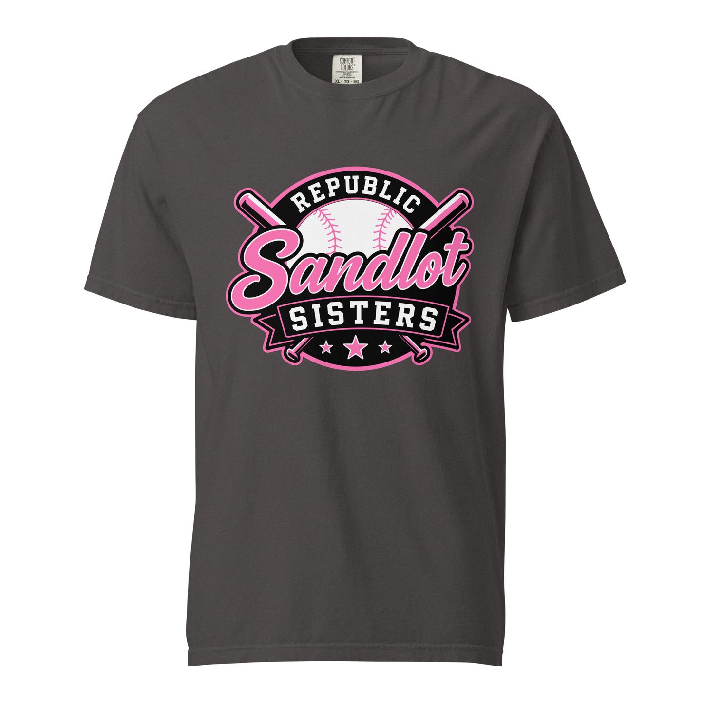 Signature | Comfort Colors T-Shirt | Sandlot Sisters | Badge Logo
