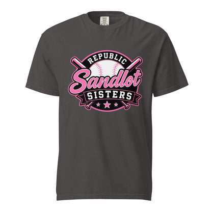 Signature | Comfort Colors T-Shirt | Sandlot Sisters | Badge Logo