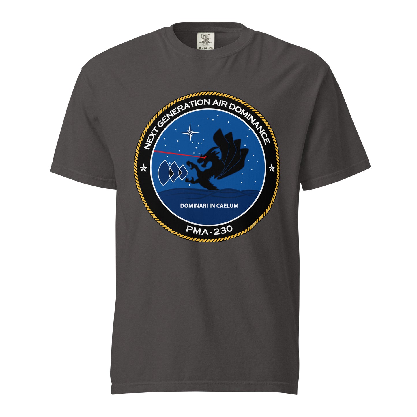 Signature | Comfort Colors T-Shirt | Next Generation Air Dominance | Badge Logo