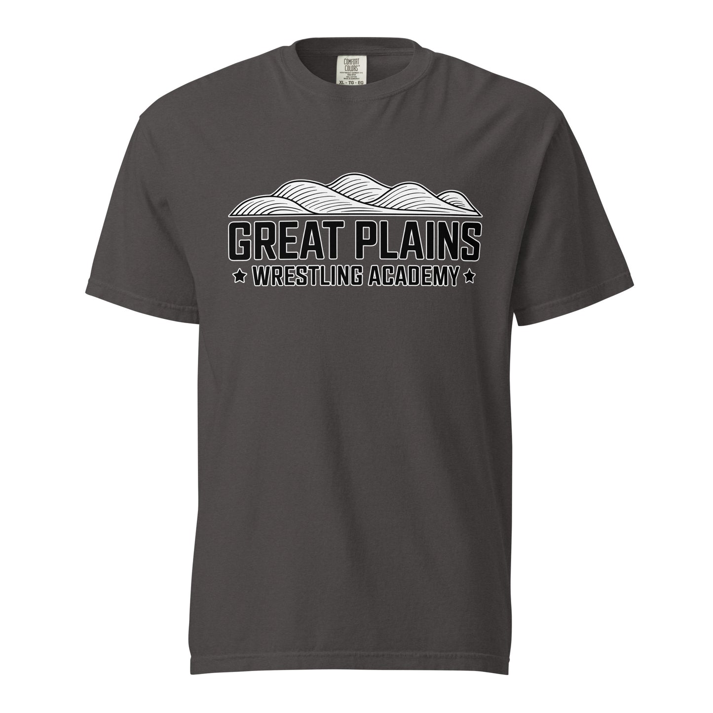 Signature | Comfort Colors T-Shirt | Great Plains Wrestling Academy | Crest Logo