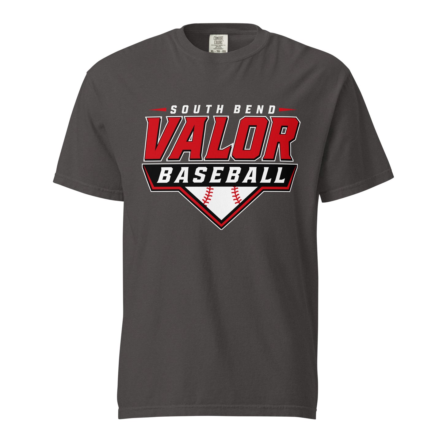 Signature | Comfort Colors T-Shirt | South Bend Valor Baseball | Vanguard Logo