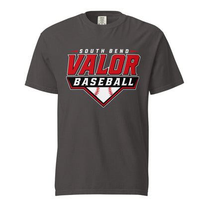 Signature | Comfort Colors T-Shirt | South Bend Valor Baseball | Vanguard Logo