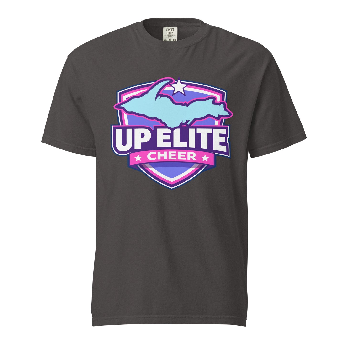 Signature | Comfort Colors T-Shirt | UP Elite Cheer | Shield Logo