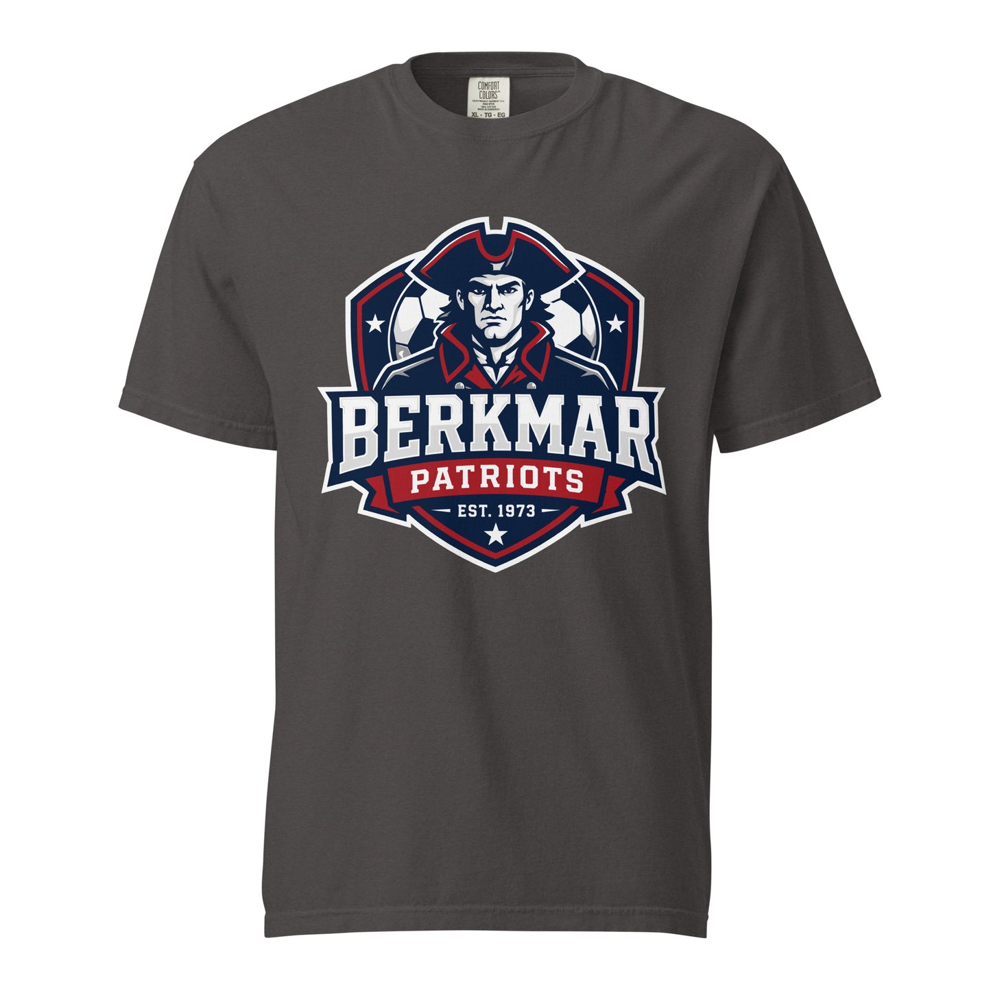 Signature | Comfort Colors T-Shirt | Berkmar High School Soccer | Shield Logo