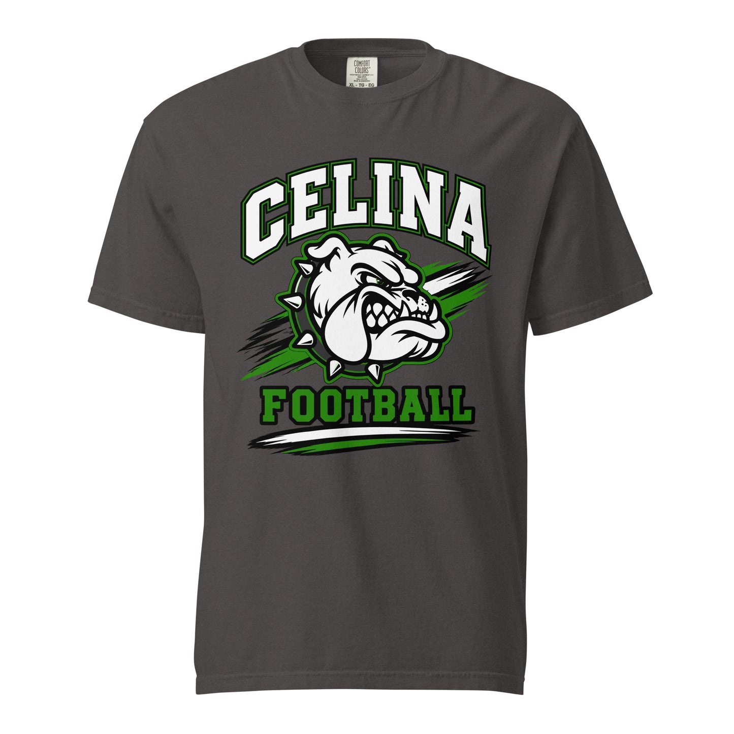 Signature | Comfort Colors T-Shirt | Celina Black Football | Emblem Logo