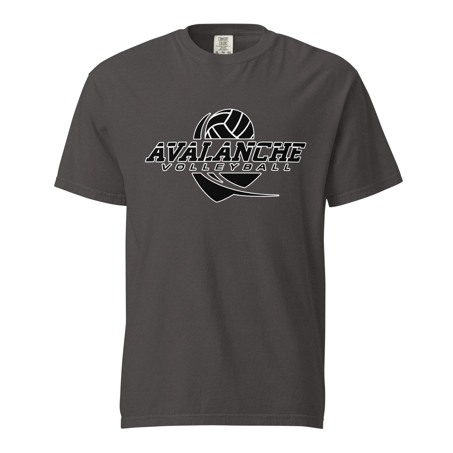 Signature | Comfort Colors T-Shirt | Avalanche Volleyball Club | Crest Logo