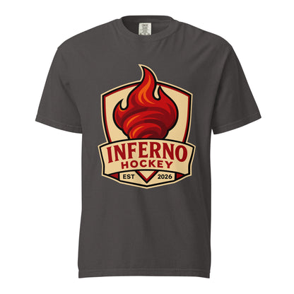 Signature | Comfort Colors T-Shirt | Inferno Hockey | Crest Logo