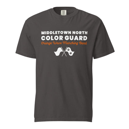 Signature | Comfort Colors T-Shirt | Orange Wave Marching Band | Modern Script Logo