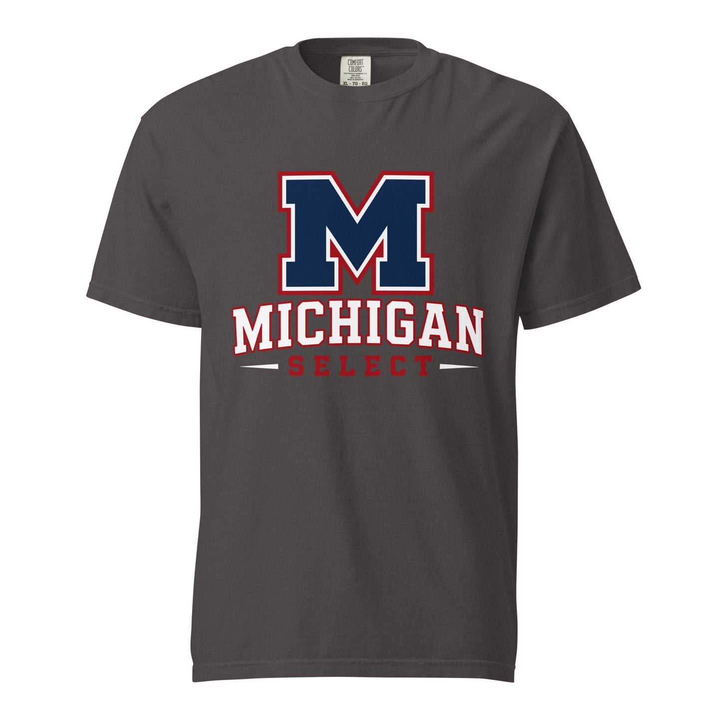 Signature | Comfort Colors T-Shirt | Michigan Select Baseball | Emblem Logo