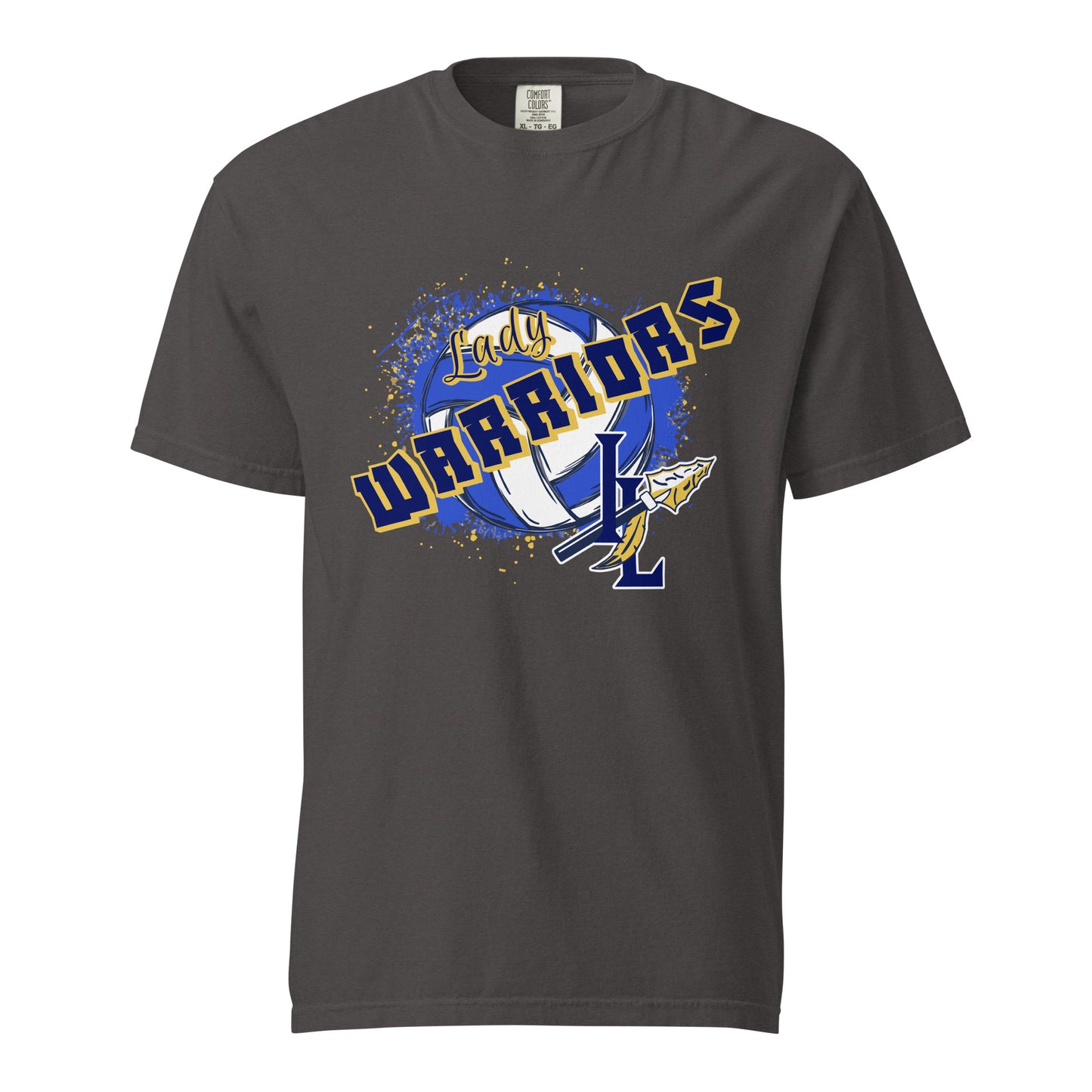 Signature | Comfort Colors T-Shirt | Indian Land Middle School Volleyball | Vanguard Warriors Logo