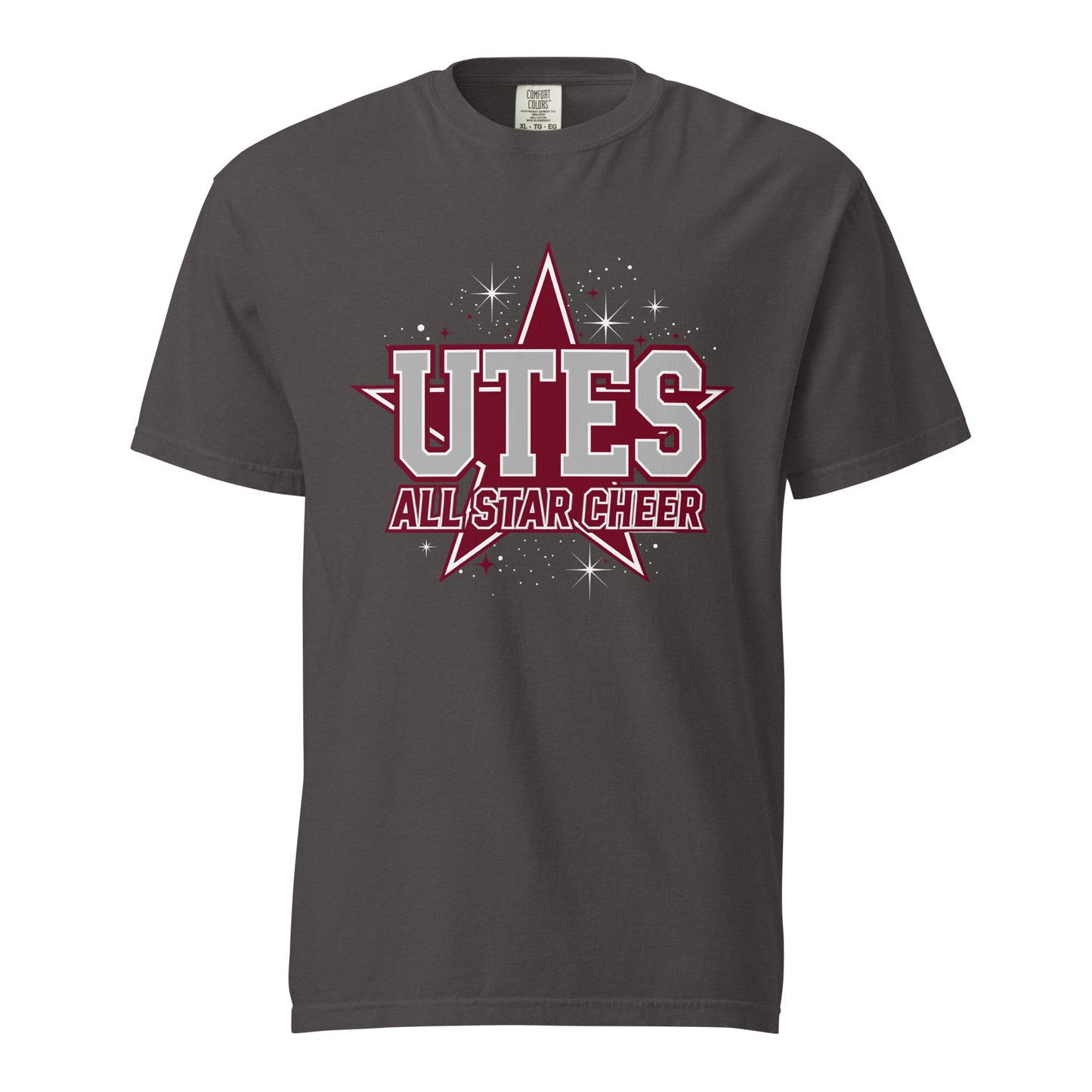 Signature | Comfort Colors T-Shirt | Utes Allstar Cheer | Crest Logo