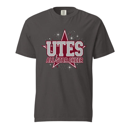 Signature | Comfort Colors T-Shirt | Utes Allstar Cheer | Crest Logo
