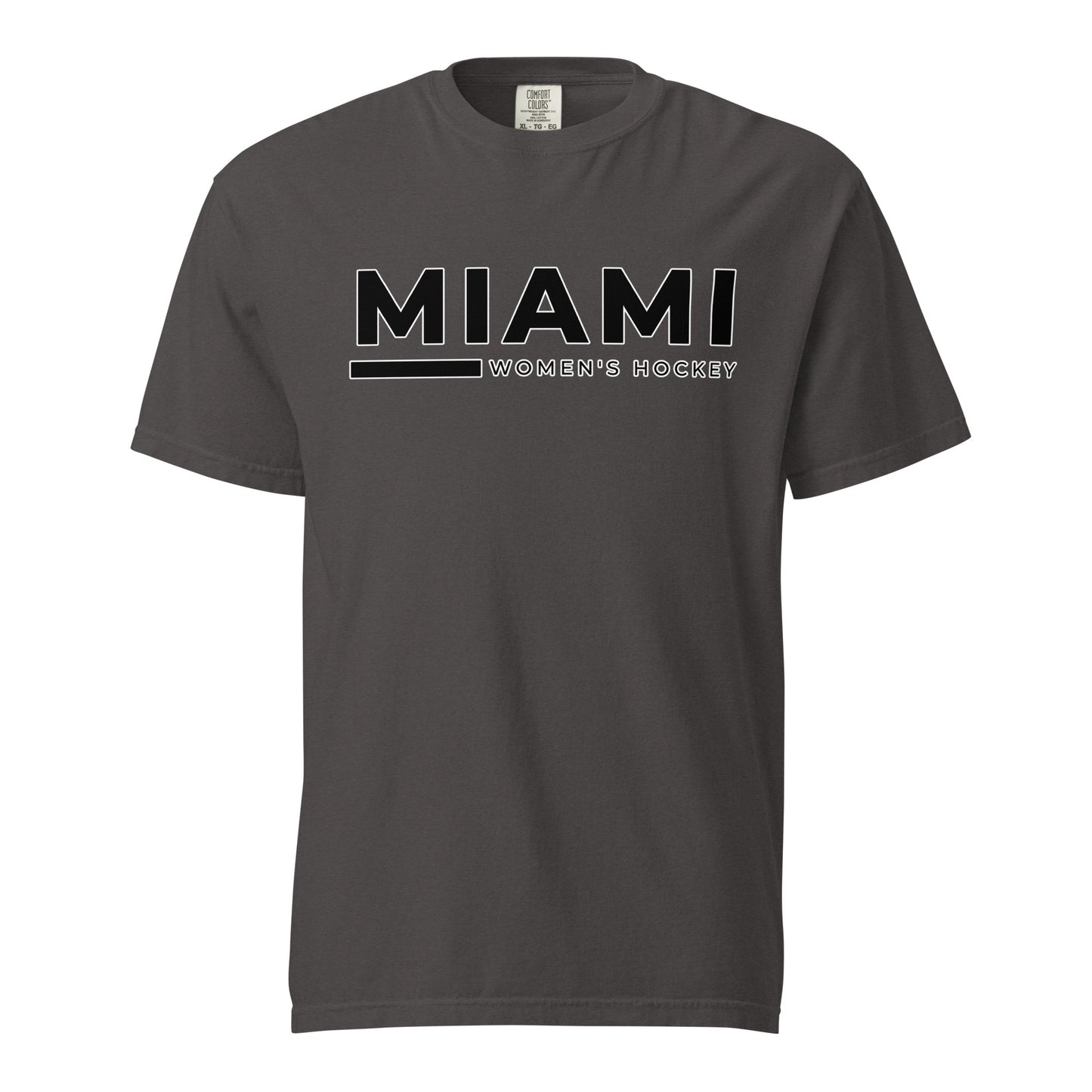 Signature | Comfort Colors T-Shirt | Miami Women's Hockey | Lettermark Logo