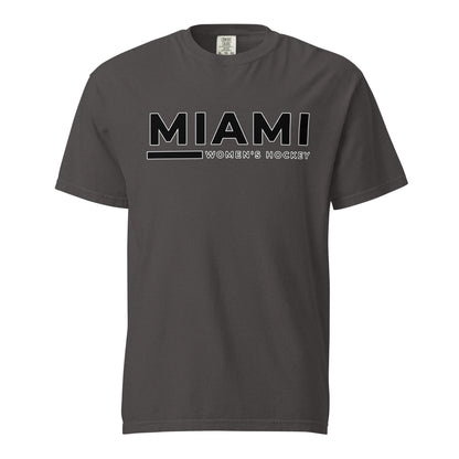 Signature | Comfort Colors T-Shirt | Miami Women's Hockey | Lettermark Logo