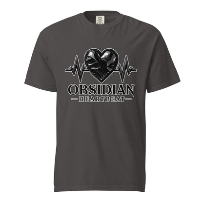 Signature | Comfort Colors T-Shirt | Obsidian Heartbeat | Pulse Athletics Logo