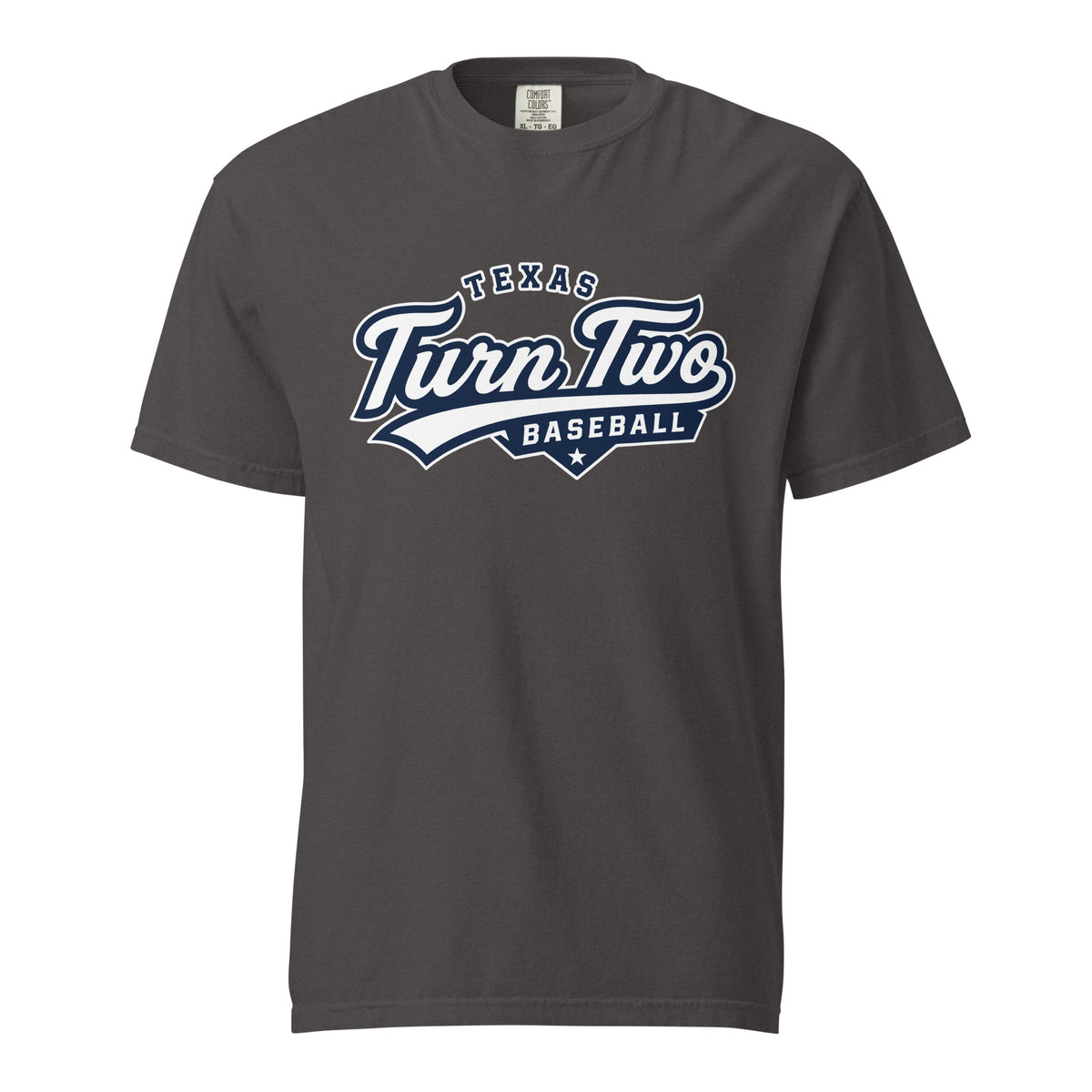 Signature | Comfort Colors T-Shirt | Texas Turn Two Baseball | Athletics Logo