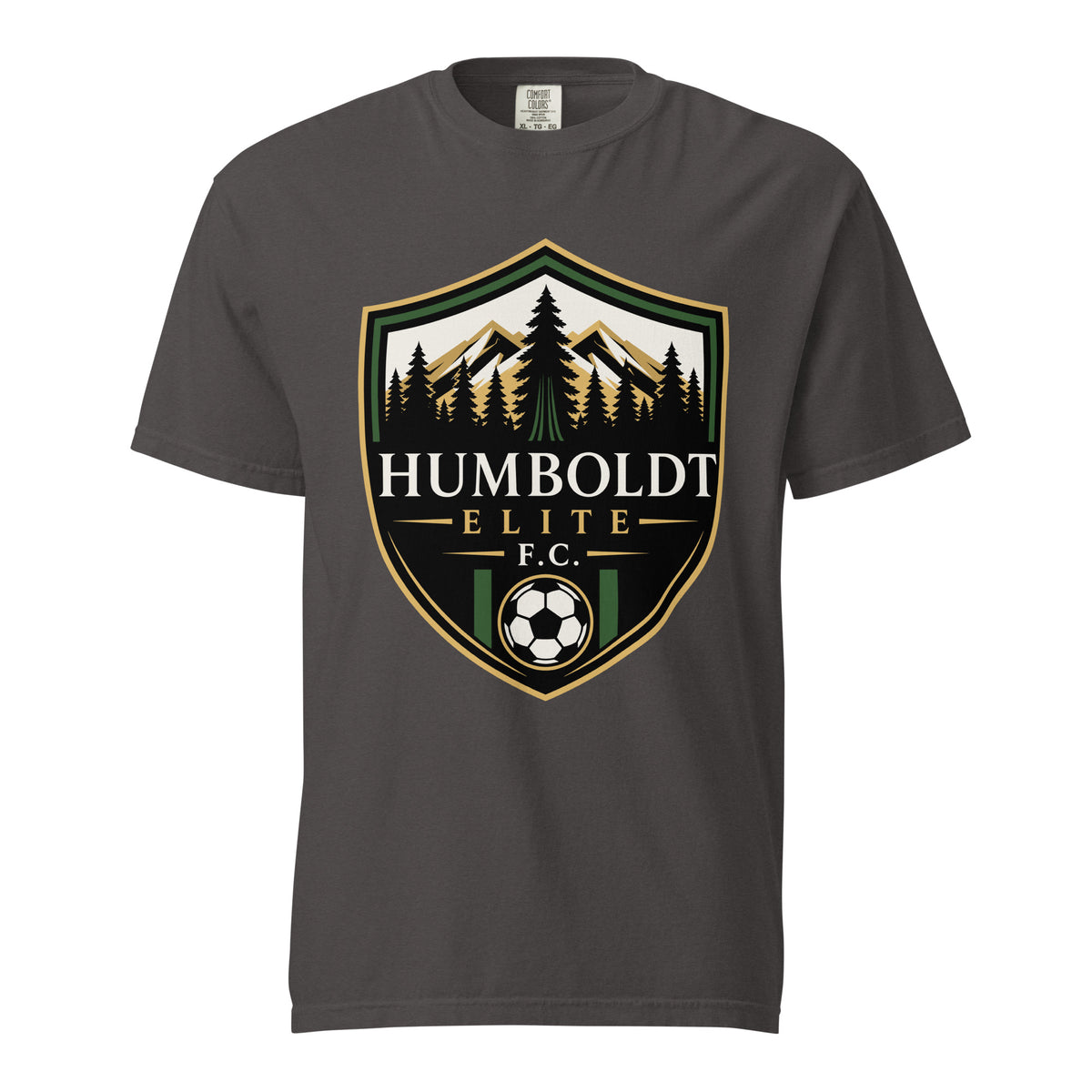Signature | Comfort Colors T-Shirt | Humboldt Elite FC | Shield Logo