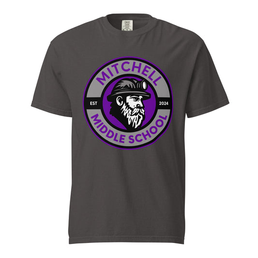 Signature | Comfort Colors T-Shirt | Mitchell Middle School Softball | Badge Logo