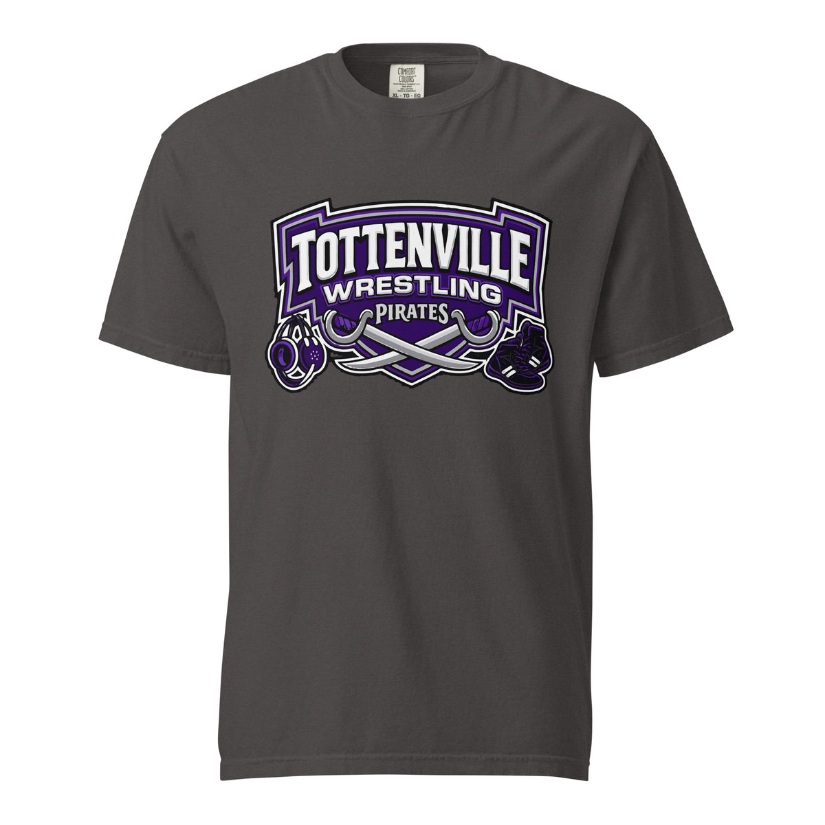Signature | Comfort Colors T-Shirt | Tottenville wrestling club | Vanguard Logo