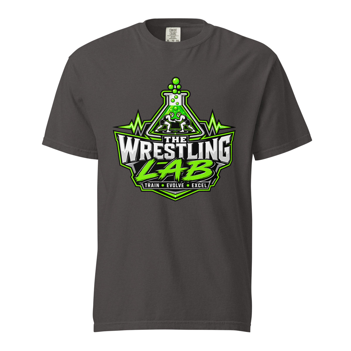 Signature | Comfort Colors T-Shirt | The Wrestling Lab | Emblem Logo