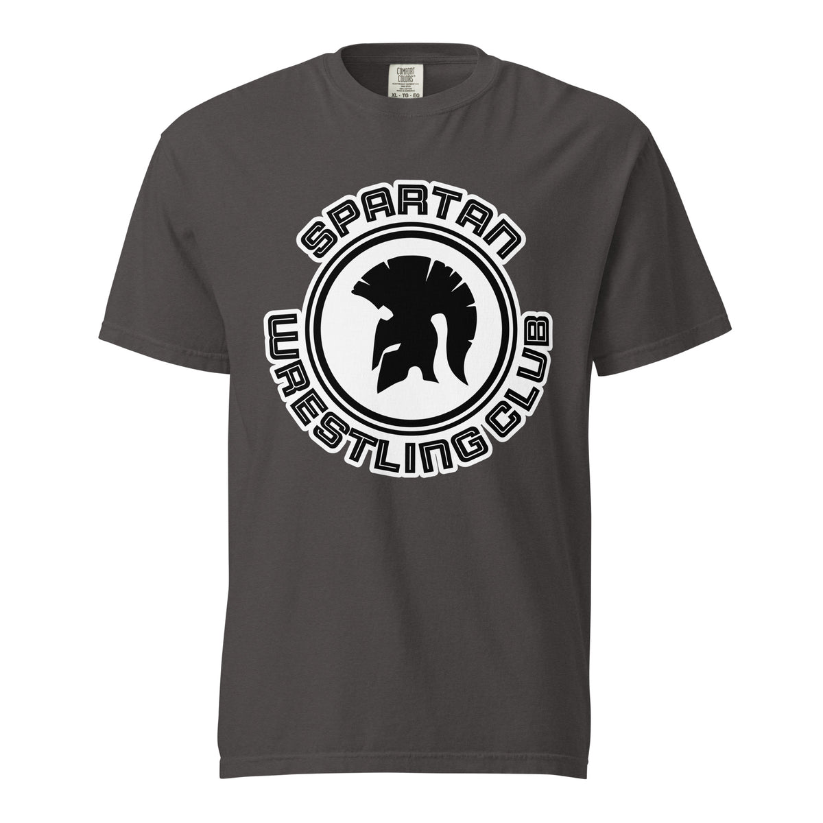 Signature | Comfort Colors T-Shirt | Spartan Wrestling Club | Crest Logo