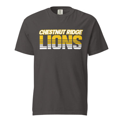 Signature | Comfort Colors T-Shirt | Chestnut Ridge Lions Football | Script Logo