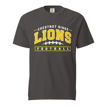 Signature | Comfort Colors T-Shirt | Chestnut Ridge Lions Football | Valor Logo