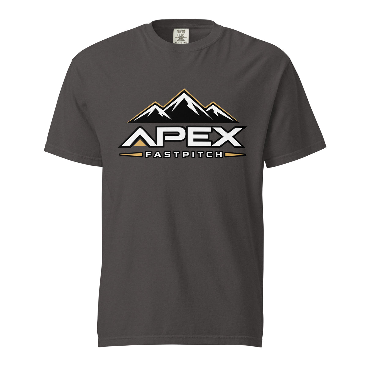 Signature | Comfort Colors T-Shirt | Apex Fastpitch | Crest Logo