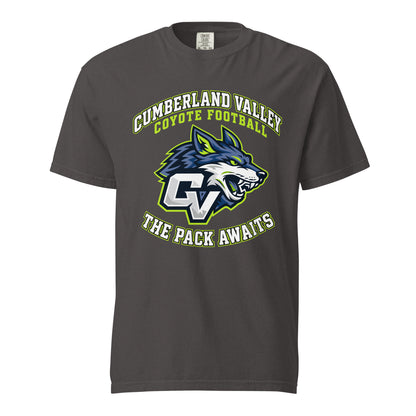 Signature | Comfort Colors T-Shirt | Cumberland Valley Coyotes Football | Emblem Logo