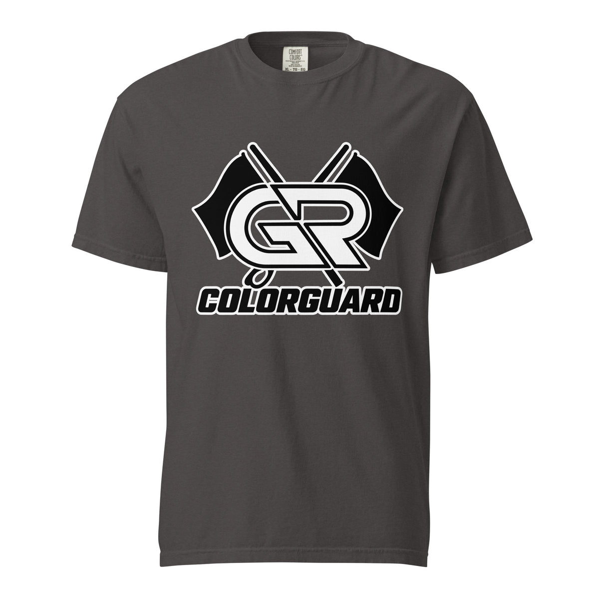 Signature | Comfort Colors T-Shirt | George Ranch High School Colorguard | Crest Logo