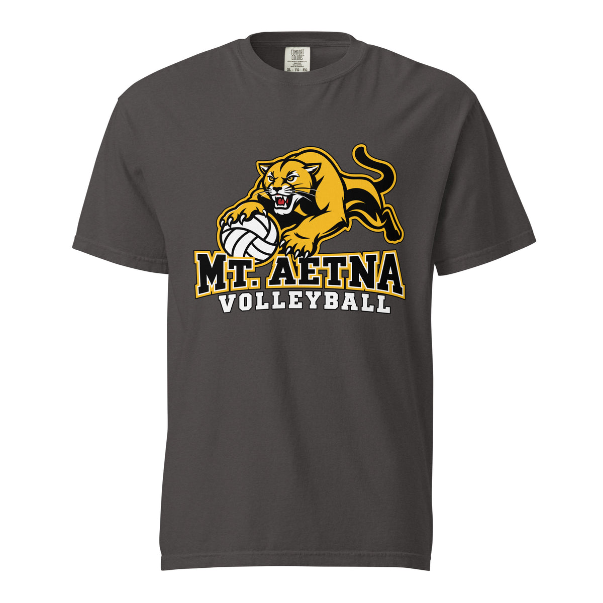 Signature | Comfort Colors T-Shirt | Mt. Aetna Adventist School | Volleyball Apex Logo