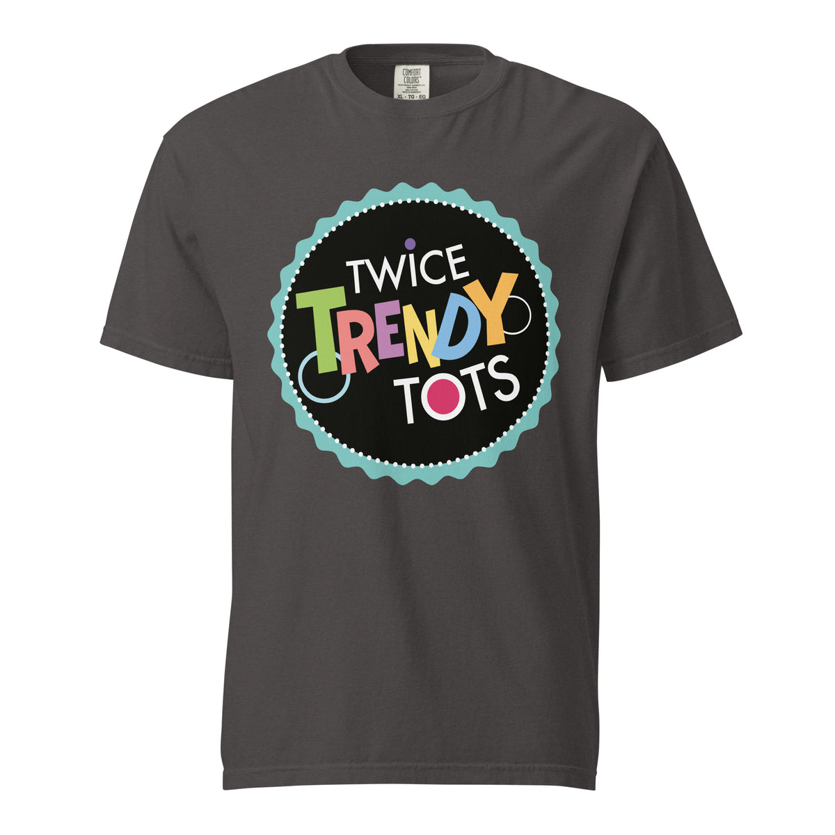 Signature | Comfort Colors T-Shirt | Twice Trendy Tots | Badge Logo