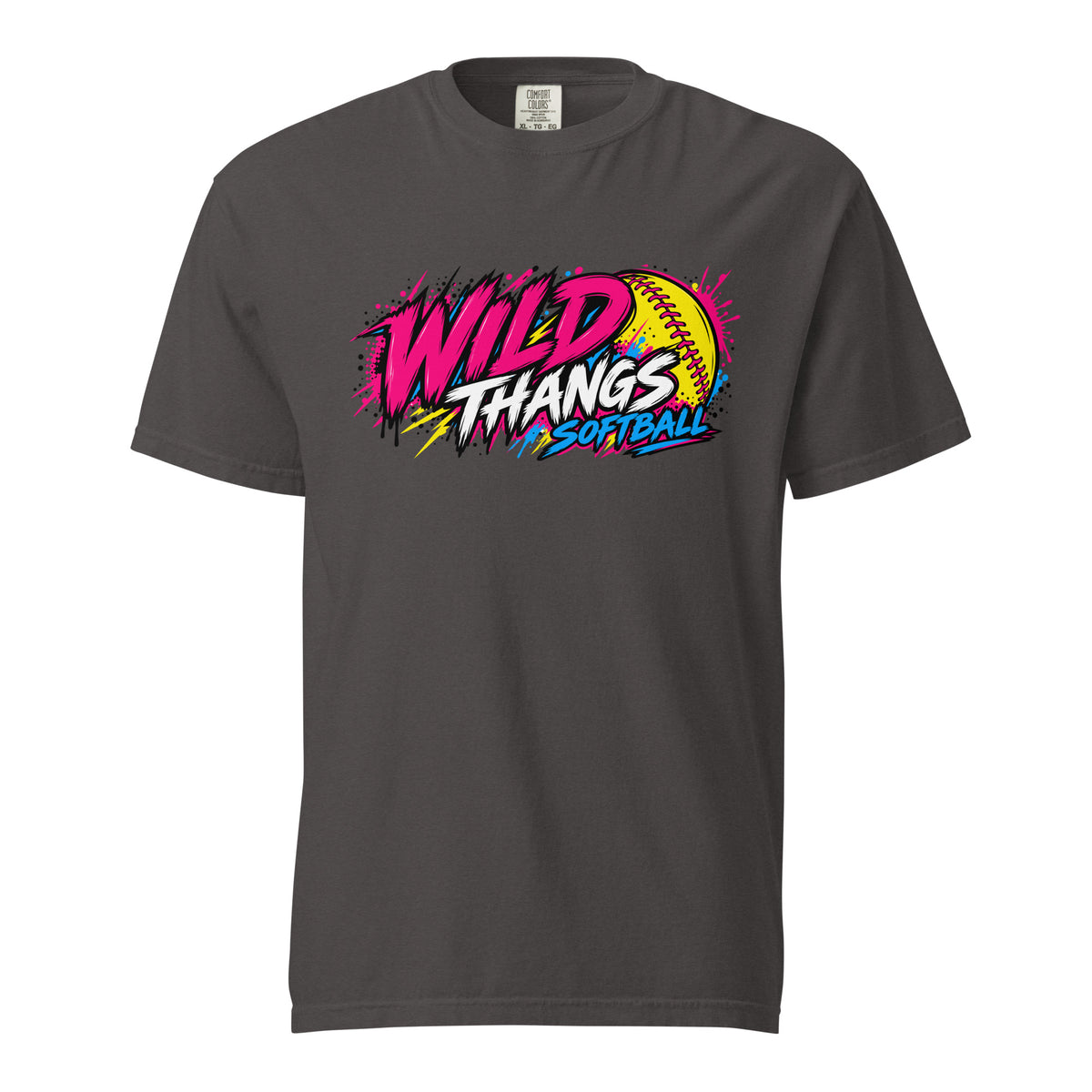 Signature | Comfort Colors T-Shirt | Wild Thangs | Ironclad Fastpitch Logo