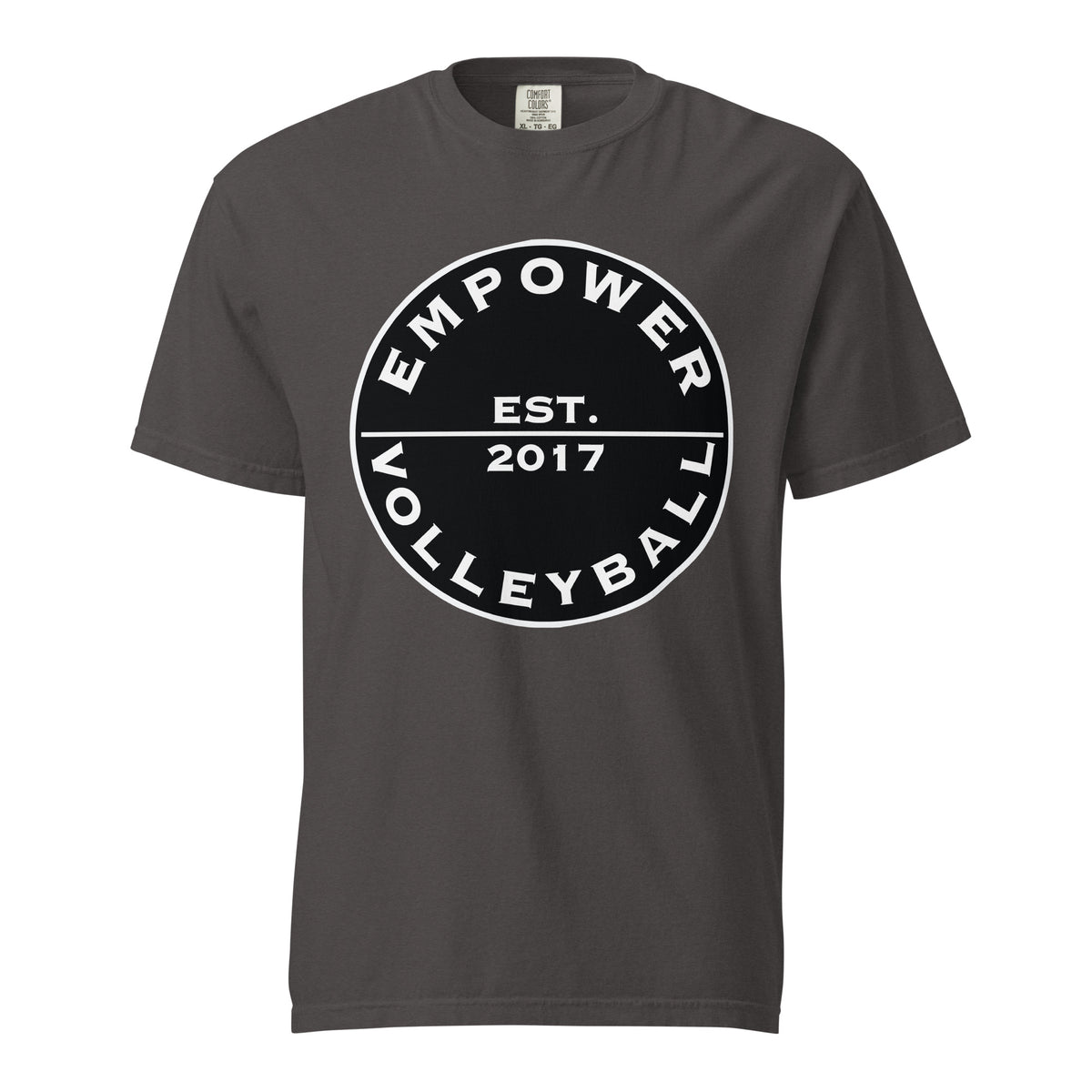 Signature | Comfort Colors T-Shirt | Empower Volleyball Club | Alpha Spike Logo