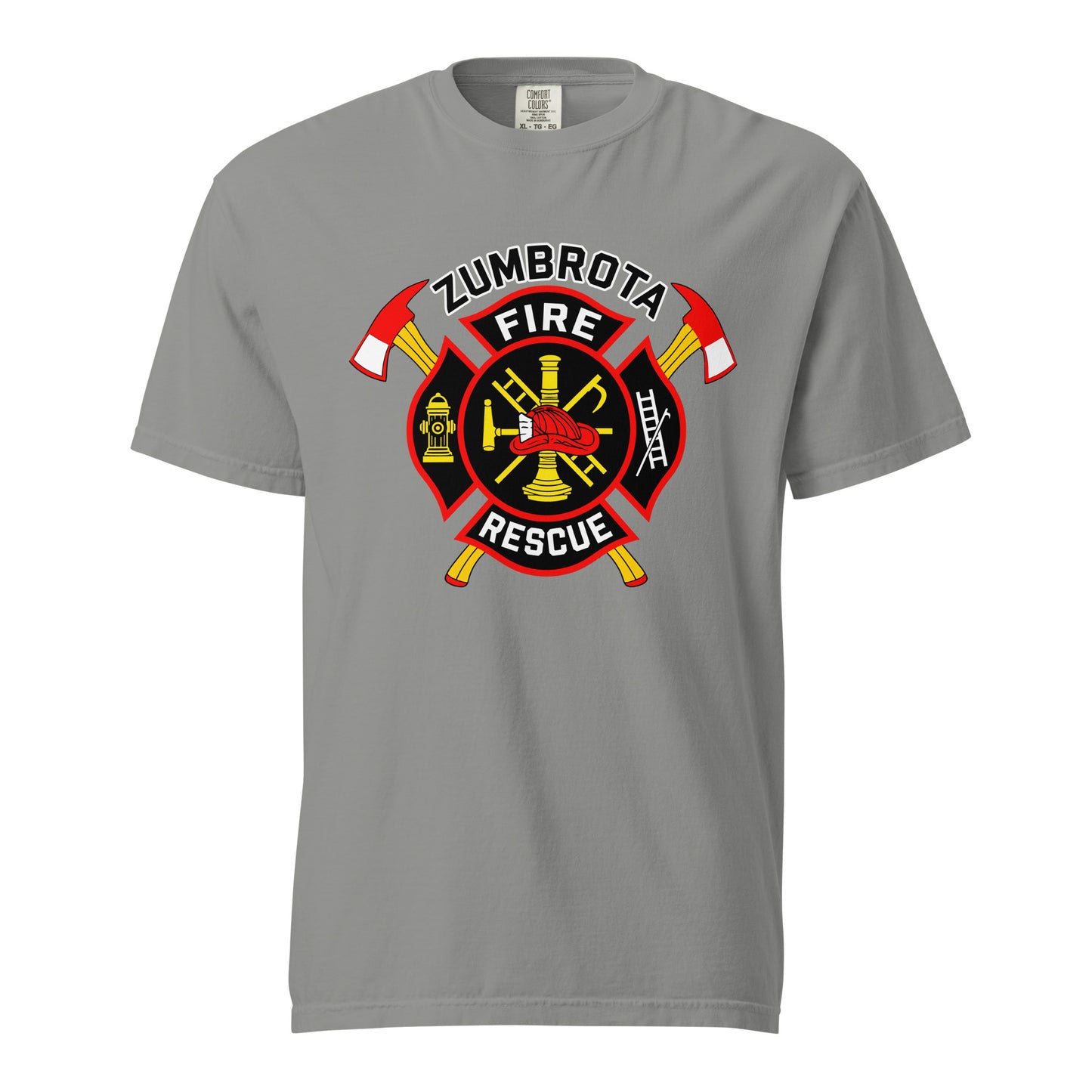 Signature | Comfort Colors T-Shirt | Zumbrota Fire Department | Vanguard Logo