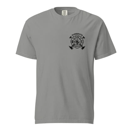 Signature | Comfort Colors T-Shirt | Zumbrota Fire Department | Badge Logo