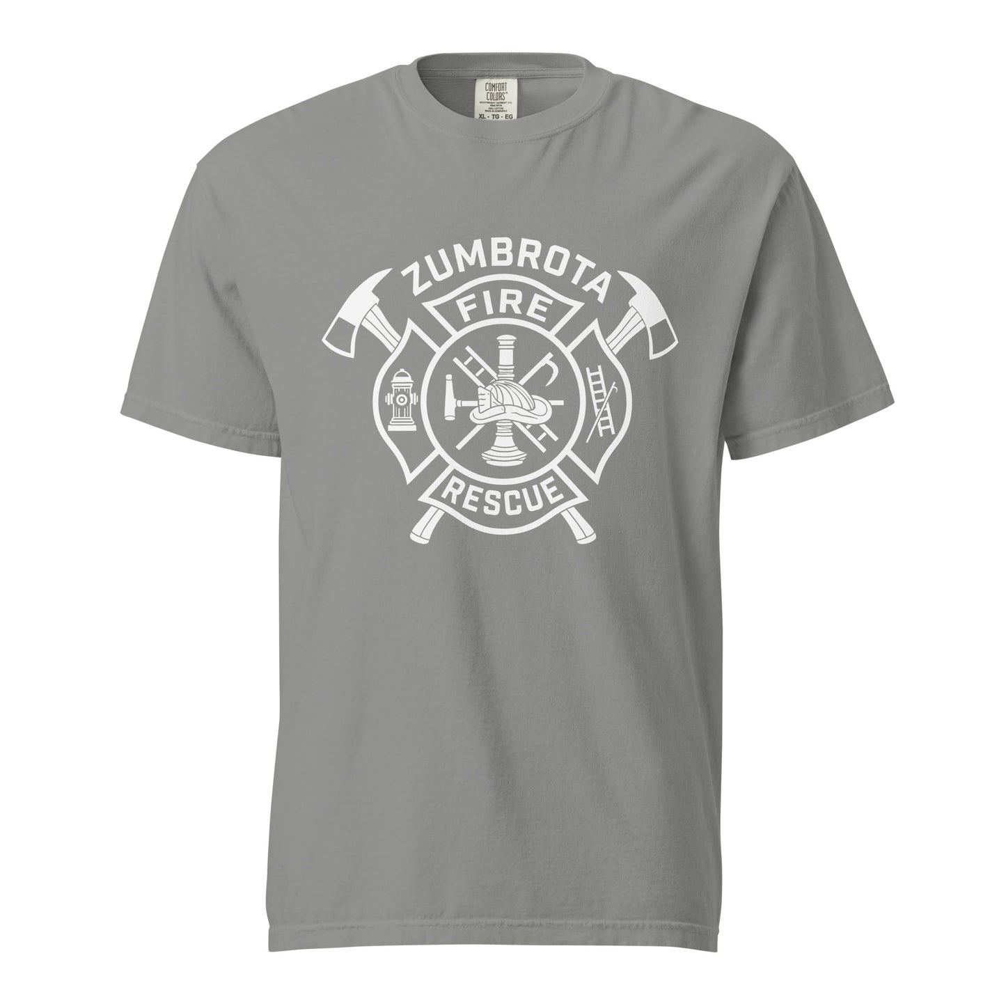 Signature | Comfort Colors T-Shirt | Zumbrota Fire Department | Crest Logo
