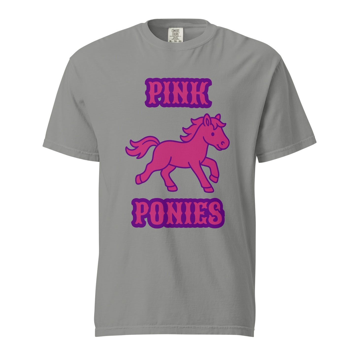 Signature | Comfort Colors T-Shirt | Pink Pony Athletic Club | Emblem Logo