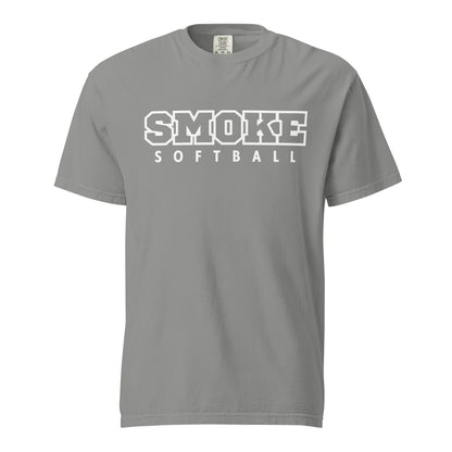 Signature | Comfort Colors T-Shirt | Smoke 14U Softball | Emblem Logo